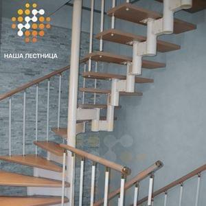 Винтовая комбинированная модульная лестница